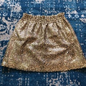 J Crew Sequin Mini Skirt